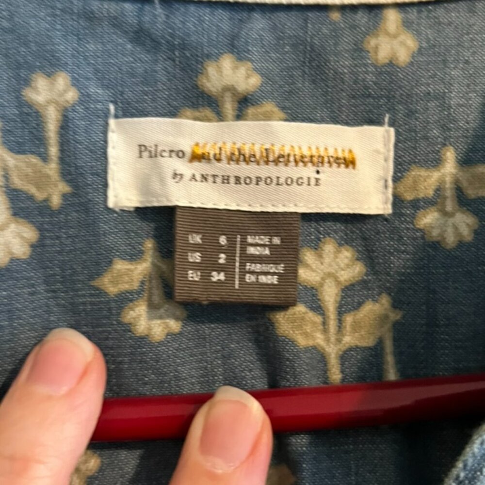 Pilcro and the Letterpress Rochelle Shirtdress (Size 2) - Picture 4 of 8